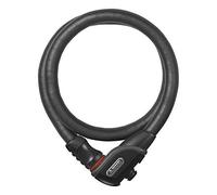ABUS Blocca cavo corazzato Steel-O-Flex Phantom 8960 - con supporto magnetico TexFL blocca in acciaio armatura manicotti d'acciaio livello di sicurezza 6-110 cm, nero