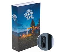 ABUS Book Safe con serratura a combinazione, scomparto segreto per oggetti di valore, camuffato come libro, con cassetta portavalori in acciaio, blu