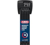 ABUS Bordo 6000C Lucchetto pieghevole a LED con porta lucchetto SH - per bicicletta codice numerico illuminato livello di sicurezza 10 lunghezza 90 cm