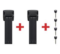 ABUS Bordo 6000K lucchetto pieghevole con porta SH - set di 2 lucchetti per bici cilindro XPlus un'elevata protezione contro le manomissioni livello sicurezza 10