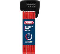 ABUS Bordo Lite 6055C SH serratura a libro - con supporto e codice combinazione Serratura ultraleggera in acciaio speciale livello di sicurezza 7 85 cm rosso