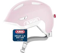 ABUS Casco Bambini Smiley 3.0 ACE LED, pure rose, Taglia M
