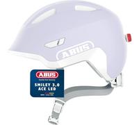ABUS Casco Bambino Smiley 3.0 ACE LED, pure lavender, Taglia S