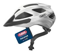 Abus Macator - casco bici White/Grey S