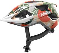 ABUS Aduro 3.0 LED, Casco da Bicicletta Unisex Adulto, Arancione (Orange Palm), S (51-55 cm)