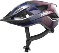 ABUS Casco da bicicletta Aduro 3.0 LED - Casco sportivo da città dal design elegante per escursioni quotidiane e sportive - con fanale posteriore - per uomo e donna - taglia L, viola