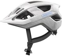 ABUS Casco da bicicletta Aduro 3.0 LED - Casco sportivo da città dal design elegante per escursioni quotidiane e sportive - con fanale posteriore - per uomo e donna - taglia M, bianco