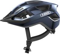ABUS Casco da bicicletta Aduro 3.0 LED - Casco sportivo da città dal design elegante per escursioni quotidiane e sportive - con fanale posteriore - per uomo e donna - taglia L, blu