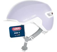 ABUS Casco da bicicletta HUD-Y - con luce posteriore LED magnetica ricaricabile e chiusura magnetica - Casco urbano elegante per l'uso quotidiano - per uomo e donna