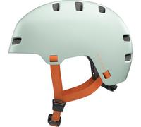 ABUS Casco da bicicletta XOXO - Casco da città in stile skater - Casco per skateboard, bicicletta, scooter - con imbottitura ottimizzata - per ragazzi e adulti - taglia S, verde
