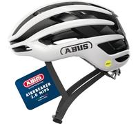 ABUS Casco da ciclismo AirBreaker 2.0 MIPS - casco da ciclismo leggero con ventilazione, aerodinamica, sicurezza e comfort per il ciclismo professionistico - per donne e uomini - taglia S, bianco
