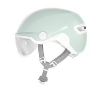 ABUS Casco da città HUD-Y ACE - elegante casco da bicicletta con visiera e luce posteriore LED magnetica ricaricabile - per uomo e donna