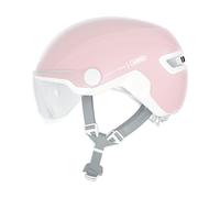 ABUS Casco da città HUD-Y ACE - elegante casco da bicicletta con visiera e luce posteriore LED magnetica ricaricabile - per uomo e donna