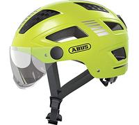 ABUS Casco da città Hyban 2.0 ACE - Casco da bicicletta con visiera, luce e calotta rigida in ABS - per uomo e donna