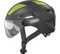 ABUS Casco da città Hyban 2.0 ACE - Casco da bicicletta con visiera, luce e calotta rigida in ABS - per uomo e donna