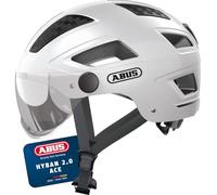 Casco bici Hyban 2.0 Ace con visiera integrata Abus ( Bianco / M )