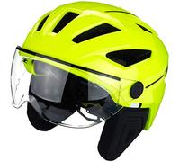 ABUS casco da città Pedelec 2.0 ACE - casco da bici con luce posteriore, visiera, parapioggia, protezione per le orecchie - per uomini e donne