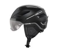 ABUS casco da città Pedelec 2.0 ACE - casco da bici con luce posteriore, visiera, parapioggia, protezione per le orecchie - per uomini e donne