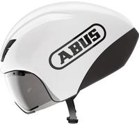 ABUS Gamechanger TT 1.1, Casco da Bicicletta Unisex Adulto, Bianco (Shiny White), L (59-61 cm)