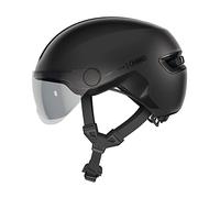 Casco Abus adulto con visiera per bici da città HUD-Y ACE ( Nero Velvet Black / M )