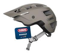 ABUS Casco MTB MoDrop per Mountain Bike, Grigio, M