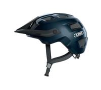 ABUS casco MTB MoTrip - robusto da bici con visiera regolabile in altezza per mountain biker vestibilità personalizzata unisex blu lucido, S