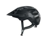 ABUS casco MTB MoTrip - robusto da bici con visiera regolabile in altezza per mountain biker vestibilità personalizzata unisex nero lucido, S, S (51-55 cm)