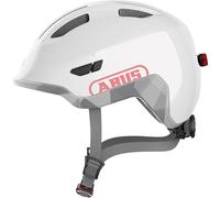 Casco Ciclismo Kids Abus Smiley 3.0 ACE LED Shiny White Taglia:S