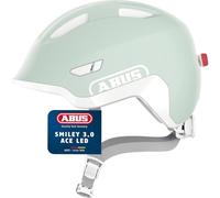 Casco Ciclismo Kids Abus SMILEY 3.0 ACE LED Pure Mint Taglia:S