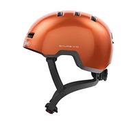 ABUS Casco per bambini Skurb Kid - robusto casco da bici in look skater con spazio il codino e una varietà di disegni ragazze ragazzi arancione, taglia M