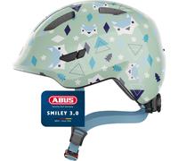 ABUS Casco per bambini Smiley 3.0 - casco da bici con calzata bas S Verde chiaro