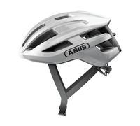 Abus, Casco per bici da corsa ABUS PowerDome, casco da bici leggero con sistema di ventilazione intelligente e profilo aerodinamico, Made in Italy, per uomo e donna, argento, taglia S