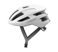 Abus, Casco per bici da corsa ABUS PowerDome, casco da bici leggero con sistema di ventilazione intelligente e profilo aerodinamico, Made in Italy, per uomo e donna, bianco, taglia L