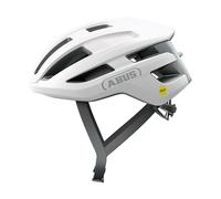 Abus, Casco per bici da corsa ABUS PowerDome, casco da bici leggero con sistema di ventilazione intelligente e profilo aerodinamico, Made in Italy, per uomo e donna, bianco, taglia M