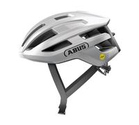 Abus, Casco per bici da corsa ABUS PowerDome MIPS, casco da bici leggero con sistema di ventilazione avanzato e protezione contro gli impatti, Made in Italy, per uomo e donna, argento, taglia S