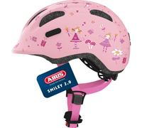 ABUS Casco Smiley 2.0 per bambini - Robusto casco da bici per bambini e b S Rosa