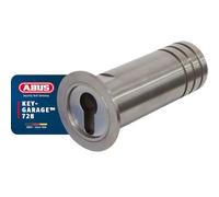ABUS Cassaforte Portachiavi da Incasso 728 - Acciaio Inossidabile | Da cementare a muro, cilindro in ottone cromato, diametro montaggio 43,5 mm, lunghezza base 120 mm, ideale per sorveglianza