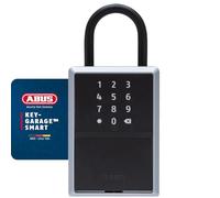 ABUS Cassetta Portachiavi Smart KEYGARAGE One 797 - App, Codice, Nero | Apertura via app o codice numerico, fino a 28 utenti, 20 chiavi, gancio flessibile, batterie AA, Made in Germany