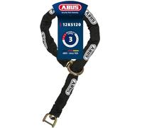 Abus 12KS120 8008, catena f. blocco disco freno 120 cm male Nero
