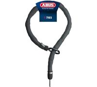 ABUS Catena da infilare Adaptor Chain Superior 7KS, adatta per serratura del telaio o per scatola di allarme, 2,0 - 7 mm, in acciaio con anello ovale, per bicicletta e e-bike, lunghezza 100 cm, nero