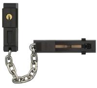 ABUS Catena di Sicurezza SK78 per Porta d'Ingresso - con Chiave | Catena temprata, cilindro a 4 perni girevole, blocco a molla per sicurezza bambini, adatta per porte destra e sinistra