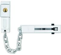ABUS Catena di Sicurezza SK78 per Porte d'Ingresso e Appartamento - Catena di Sicurezza con Chiave e Sicurezza Bambini - adatta per porte ad apertura sinistra e destra