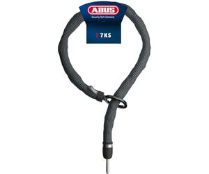 ABUS Catena inseribile ADAPTOR CHAIN Superior 7KS adatta al lucchetto per telaio o alla scatola di allarme 2.0 - catena in acciaio spessa 7 mm - per biciclette - lunghezza 100 cm, nera, + ST 5950 2.0