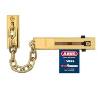 ABUS Catena SK66 per porta d'ingresso e porta d'appartamento - Catena di sicurezza con sicurezza bambini adatta per porte di chiusura sinistra e destra - Ottone