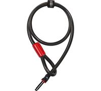 ABUS Cavo a innesto per Lucchetto da Telaio - Cavo Adattatore 12/100 - Lucchetto per Bicicletta con Lunghezza di 100 cm - Cavo in Acciaio Spesso 12 mm, Nero