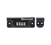 ABUS Chiavistello di sicurezza con combinazione di numeri 322/112 nero FNLI - Chiavistello per porte di stalla, gabbie per animali, armadi, capannoni e cassette in legno - codice numerico a 4