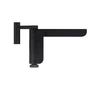 ABUS Chiudiporta 2603 per porte interne leggere - adatto per porte interne DIN a sinistra e a destra - senza foratura, senza viti - nero