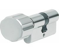ABUS Cilindro a Profilo kxp10nm include 3 portachiavi, Argento, 1235