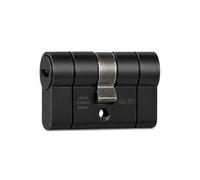 Abus Cilindro per porta D66PS nero con funzione estraibile e caratteristica pre-Snap, 30 x 30 mm, 5 chiavi incluse