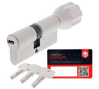 ABUS - Cilindro Serratura A Cilindro gleichschliessend EC550 con 3 portachiavi incluso tonitec® Code Card